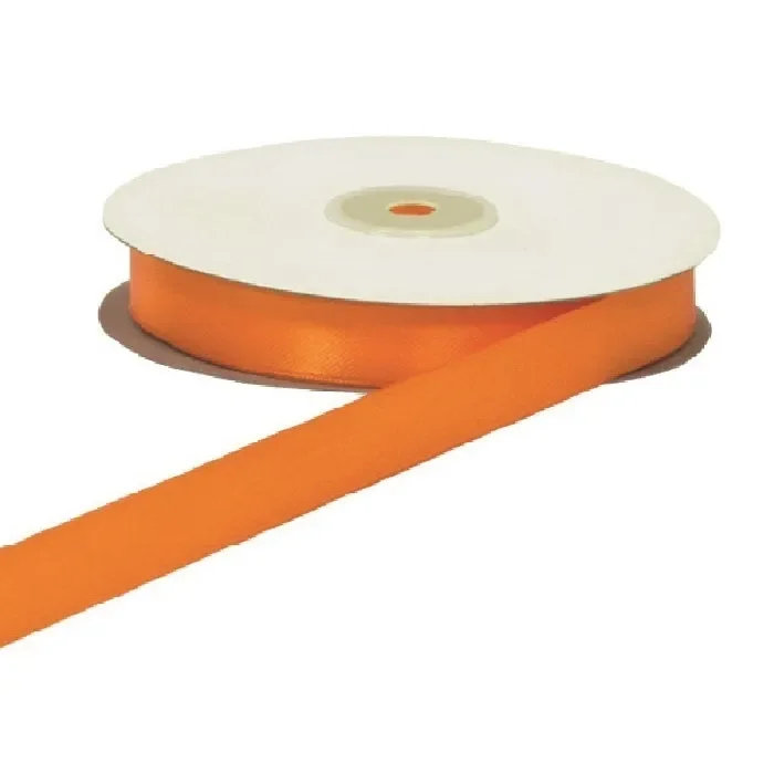 ETM Nastro Doppio Raso 15 Mm 50 Mt Arancio Caldo Vendita calda