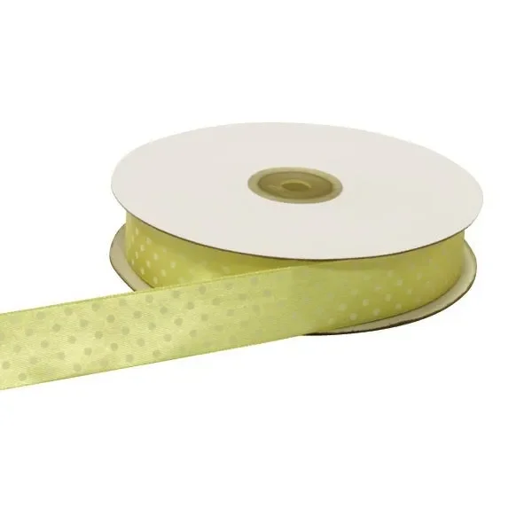 ETM Nastro Doppio Raso Pois 25 Mm 50 Mt Giallo