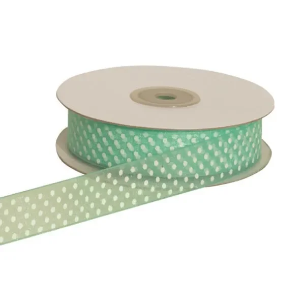 ETM Nastro Organza Pois 20 Mm 50 Mt Tiffany