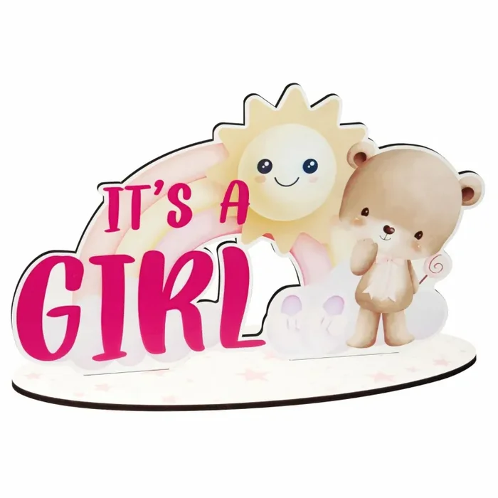 ETM Party Baby Shower Boy 35 Cm H 22 It’s a Girl Rosa