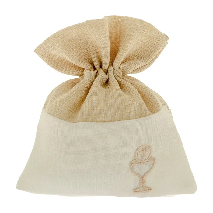 ETM Sacchetto Portaconfetti Cerimony Bag 10 x 12 Cm Beige 12 Pz