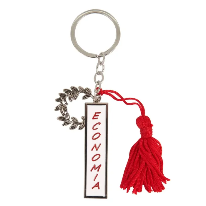 ETM Zama Portachiavi Economia 6 Cm Bianco Rosso 12 Pz