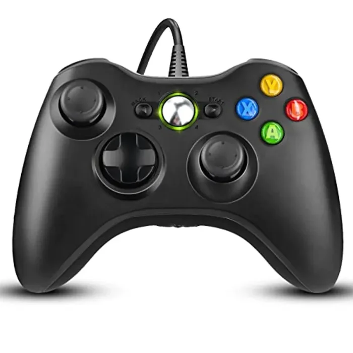 ETPARKK Controller per PC, Xbox 360 Game Controller, Wired Controller Compatibile per Xbox 360/Xbox 360 Slim, USB Wired Joystick per PC(Windows 7/8 / 8.1 / 10 / XP / Vista)