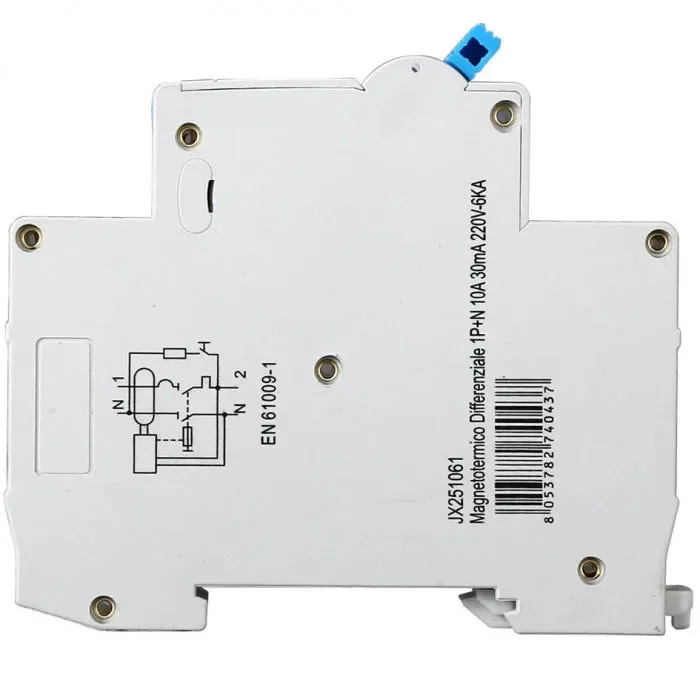 Ettroit interruttore magnetotermico differenziale salvavita 1 modulo 1P+N 10A n 0,03 6000 | jx251061 - immagine 2