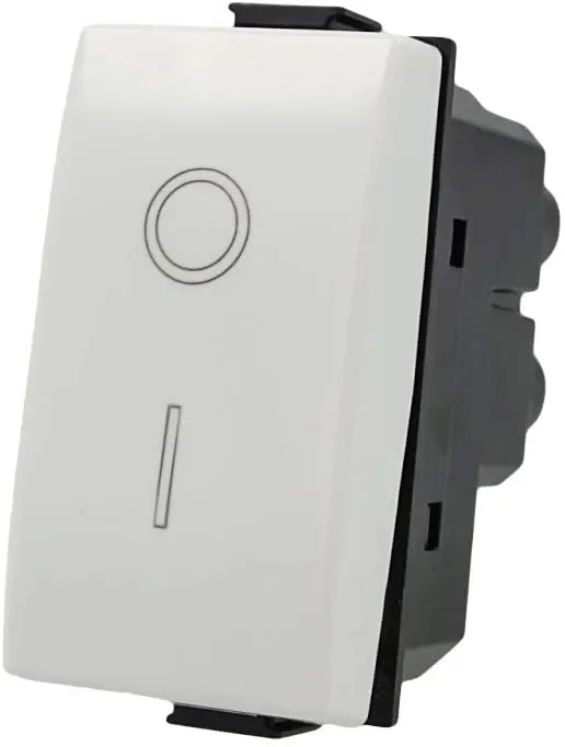 ETTROIT MT0402 Interruttore 2P 16A Bipolare 0-1 Compatibile Bticino Matix