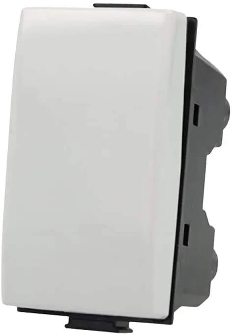 ETTROIT MT1001 Pulsante 1P 16A Bianco Compatibile Bticino Matix