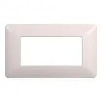 ettroit Placca Classic 4M Bianco Compatibile Bticino Matix