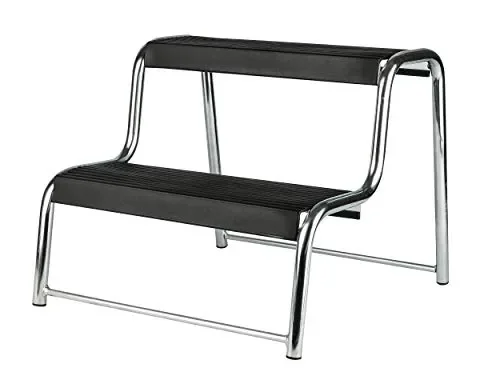 Eufab 11823 – Scalino con 2 gradini, zincato, Rivestimento in Gomma, L x…