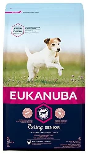 EUKANUBA, mangime Secco Senior, con Pollo Fresco, Adatto per Cani di Piccola…