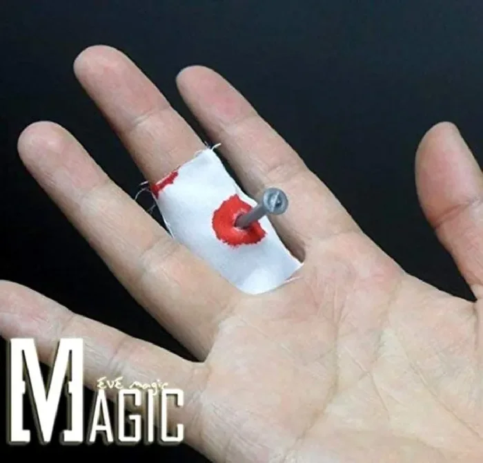 EVRYLON Scherzo Halloween Unisex da Uomo O Donna Chiodo Finto Multicolore