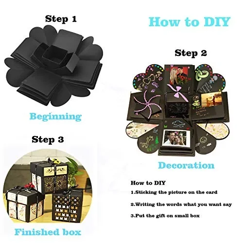 Explosion Box DIY Photo Album Creativo Scrapbook per Matrimoni, Festa… - immagine 3