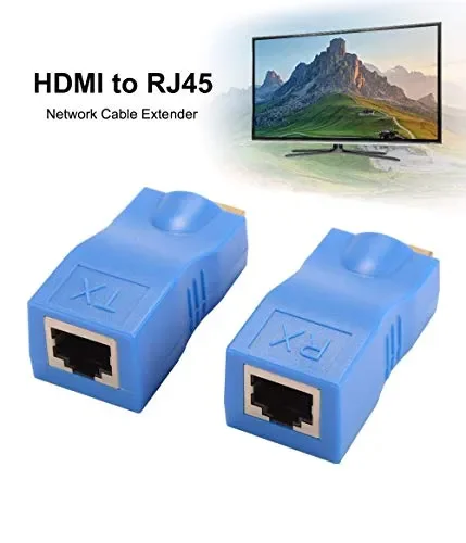 Extender HDMI, da 1080P a RJ45 Ethernet per segnale di rete… - immagine 3