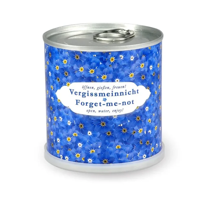 Extragifts Fiori in lattina – Non ti scordar di me blu
