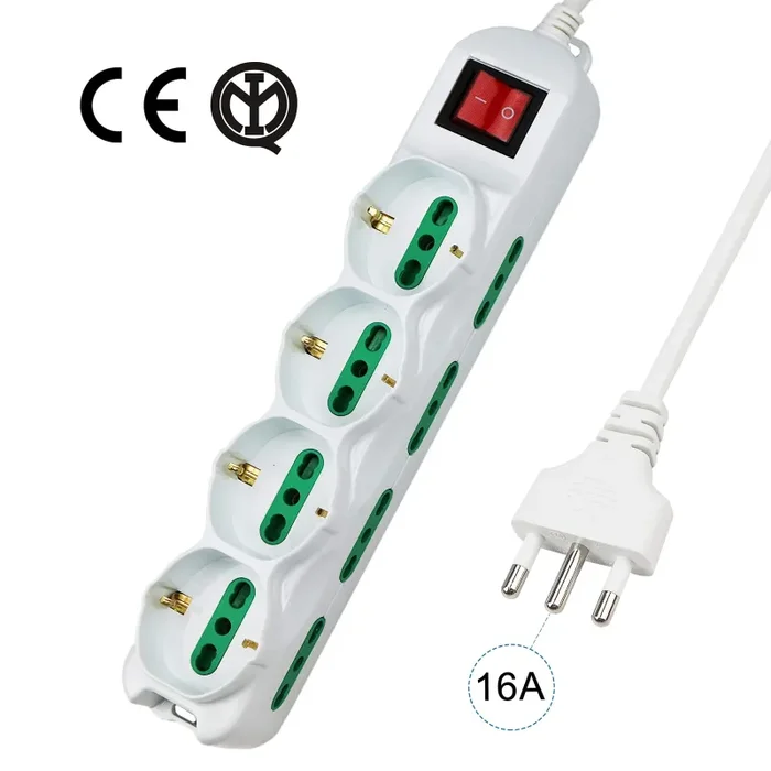 Extrastar Multipresa 12 Posti 4 polivalenti (schuko 12 Posti, Cavo 1.5 mt. Vendita online