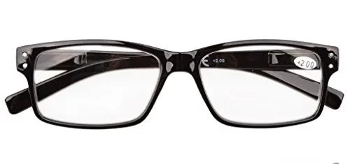 Eyekepper Occhiali da Lettura Vintage Cerniere a molla Uomo +0.50, Nero Sconti - immagine 2