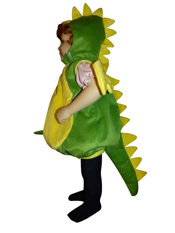 F82 Taglia 2-3A (92-98cm) Costume drago per neonati e 2-3 Anni, Verde