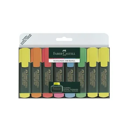 Faber Castell 154862 Evidenziatore Textliner, (Pacco da 8)