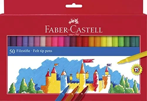 Faber-Castell 554250 Pennarello, 50 Pezzi 50