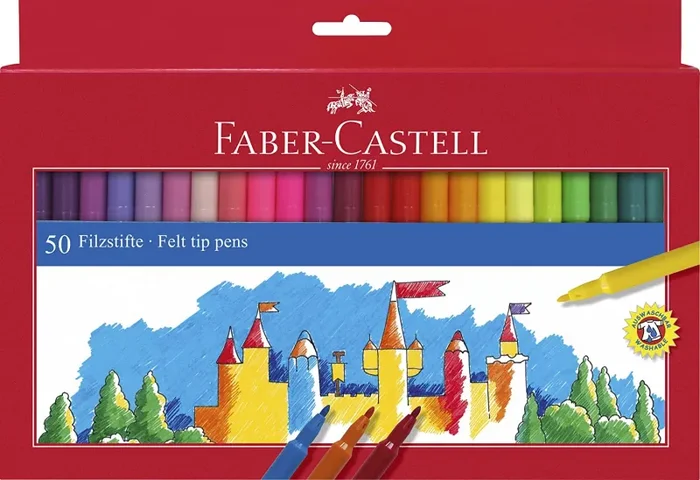 Faber-Castell 554250 Pennarello, 50 Pezzi