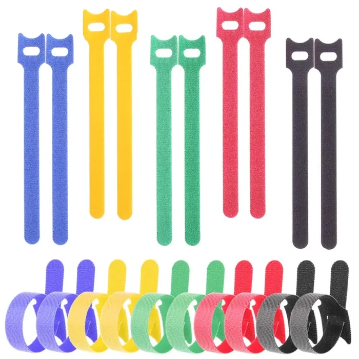 Faburo 100 pz Fascette fermacavi riutilizzabili e regolabili in per cavi, 5…