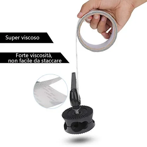 Faburo 2 PCS Nastro per Riparare Zanzariere Adesivo in Fibra di Vetro… In saldo - immagine 2