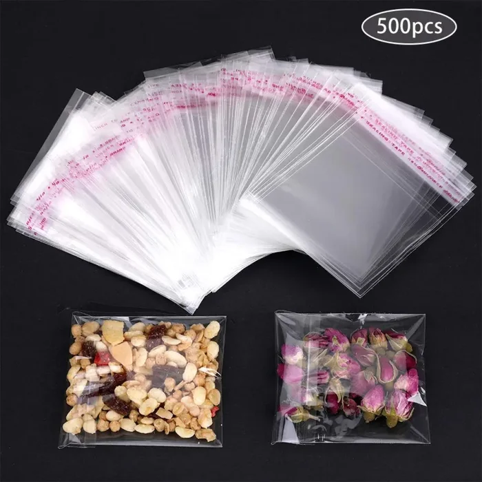 Faburo 500pz Bustine trasparenti per confetti, 7 * 10cm di plastica…