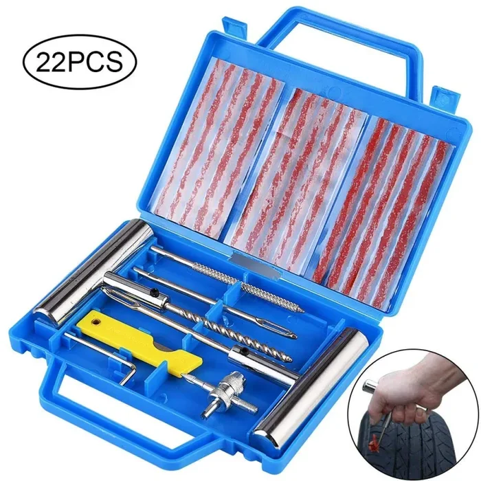 Faburo 9pcs Kit per Riparazione Pneumatici, Moto Ripara Pneumatici Gomme…