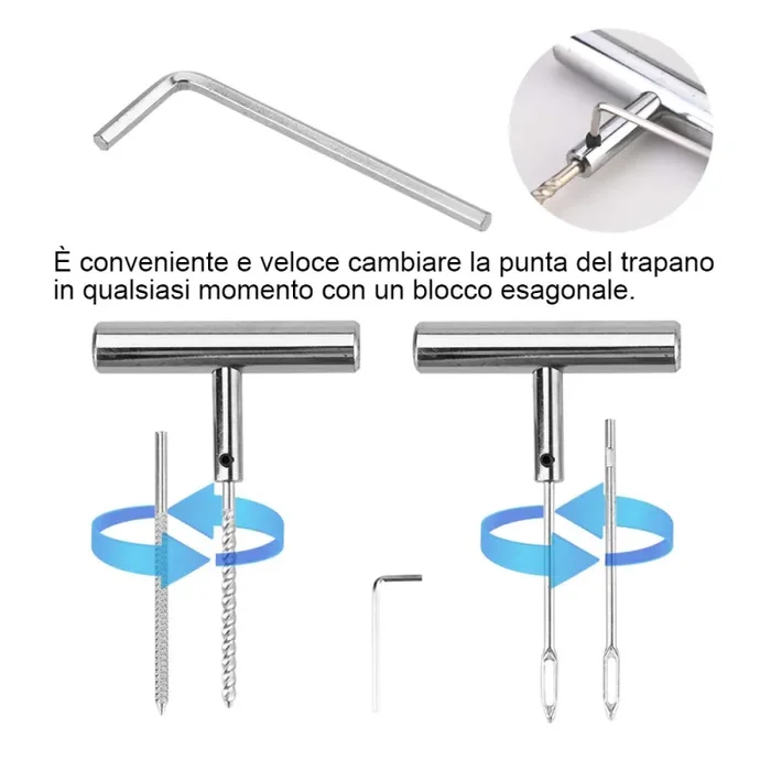 Faburo 9pcs Kit per Riparazione Pneumatici, Moto Ripara Pneumatici Gomme… - immagine 3