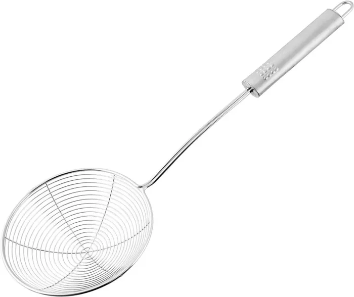 Fackelmann Cooking Schiumarola da 38 cm quantità: 1 pezzo, (Colore: Argento) Moda