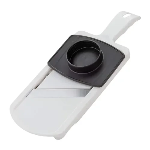 Fackelmann Mandolina Affetta Verdure una lama regolabile in acciaio Inox, dotato di paradito Permette di fare fette spesse da 1 a 6 mm Dimensioni 32x12x3,5 cm