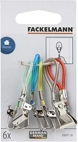 Fackelmann Set 4 Appendi Strofinacci, Plastica, Multicolore, 6 x 1.5 x 0.3 cm Vendita online - immagine 2