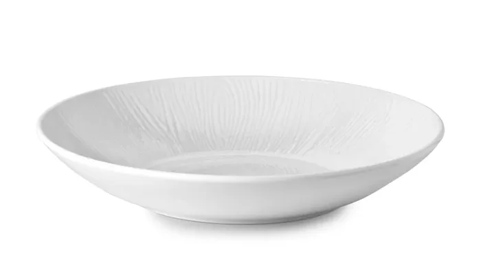 Fade Wood Piatto Fondo D 25 Cm Bianco