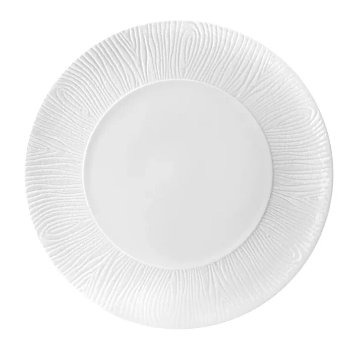 Fade Wood Piatto Piano D 29 Cm Bianco