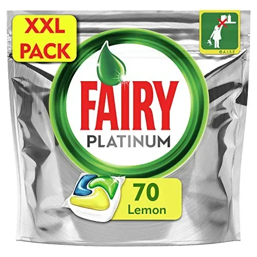 Fairy Platinum Detersivo in Caps per Lavastoviglie, Confezione XXL da 70… Fornitura