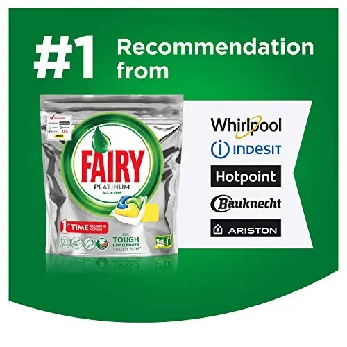 Fairy Platinum Detersivo in Caps per Lavastoviglie, Confezione XXL da 70… Fornitura - immagine 3