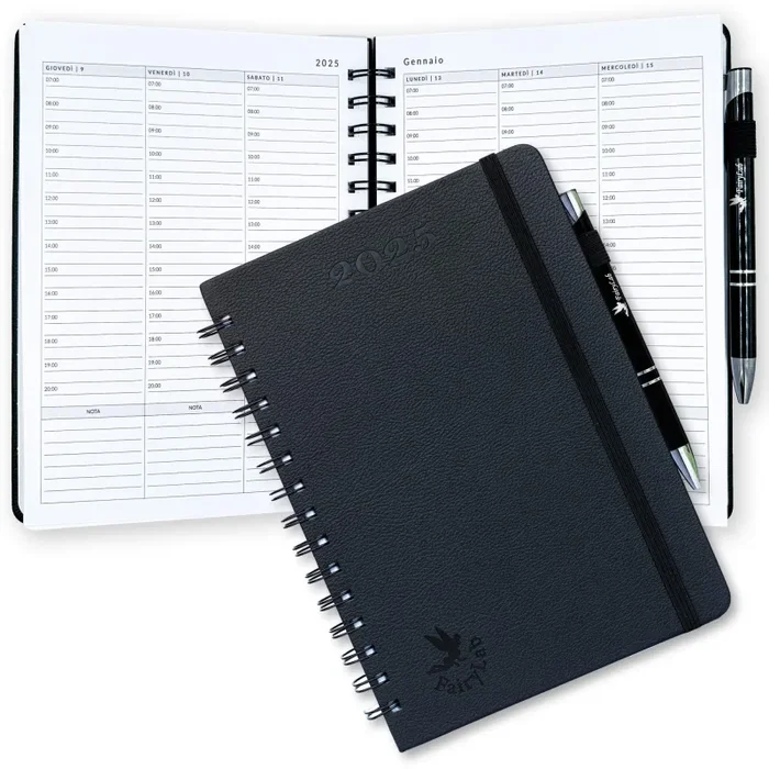 FairyLab Agenda 2024 2025 Settimanale. Intuitivo e funzionale Diario di 18 mesi, efficiente calendario ufficio. Da luglio 2024 a Dicembre 2025