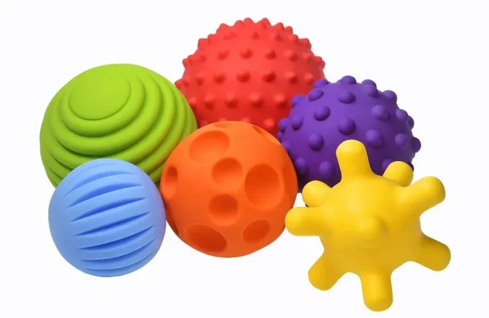 FANCY FancyBaby 6 palline sensoriali per neonati, Giochi educativi in aqua, Palla morbida, Idea regalo
