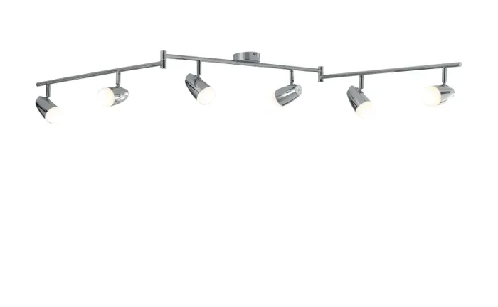 Faretti Sei Luci Spot Metallo Cromato diffusori Policarbonato Moderni Led 24 watt Luce Naturale Intec SPOT-FOREVER-6