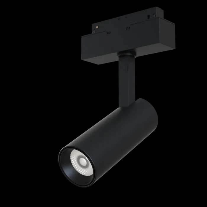 Faretto a LED per Sistema Illuminazione Binario 10W 4000K in Alluminio Focus LED Nero - immagine 2