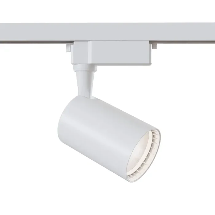 Faretto a LED per Sistema Illuminazione Binario 12W 3000K in Alluminio Vuoro Bianco