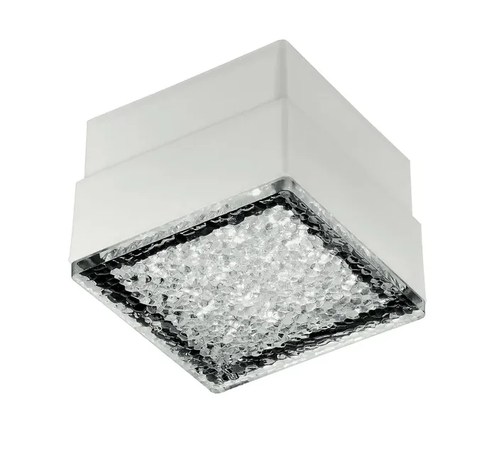 Faretto Calpestabile Cubico Bianco Diffusore Decorato Incasso Pavimento Rialzato Led 1,6 watt Luce Fredda Vendita calda