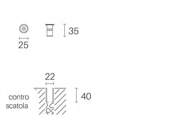 Faretto Calpestabile Incasso Pavimento a LED 1W 4000K Sovil Acciaio - immagine 2