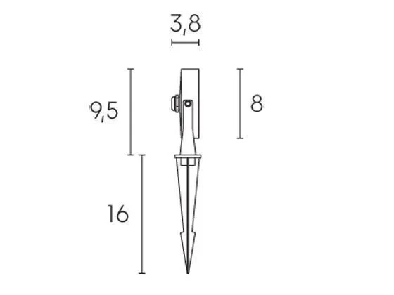 Faretto con Picchetto da Esterno a LED 9W 4000K Sovil Grigio In saldo - immagine 2
