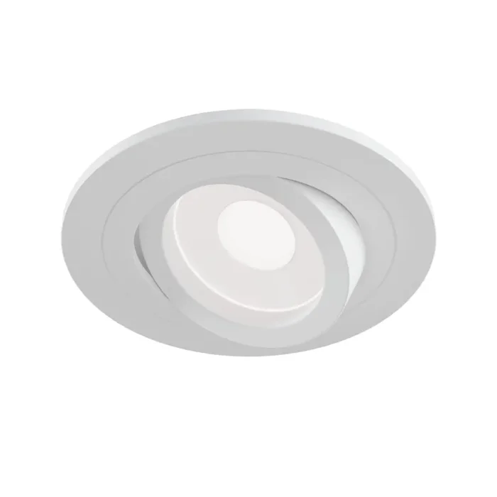 Faretto da incasso Downlight in Alluminio Atom Bianco