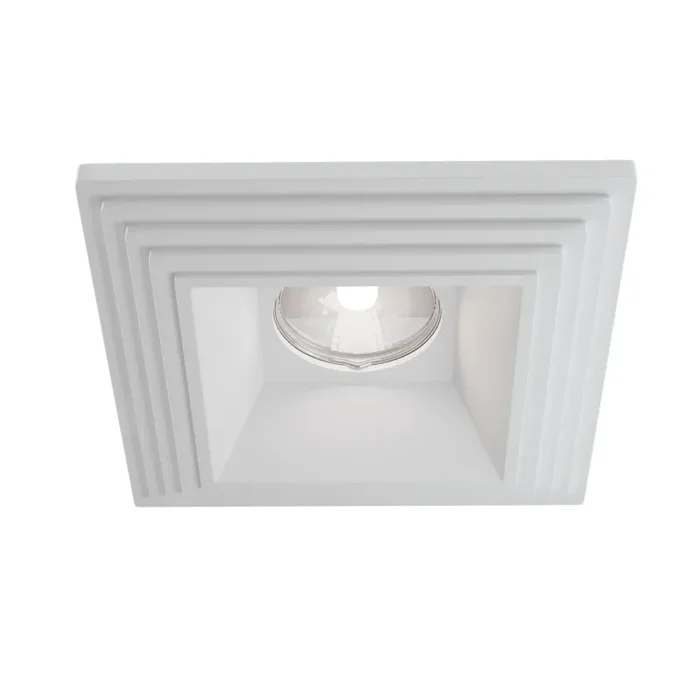 Faretto da incasso Downlight in Gesso Gyps Modern Bianco