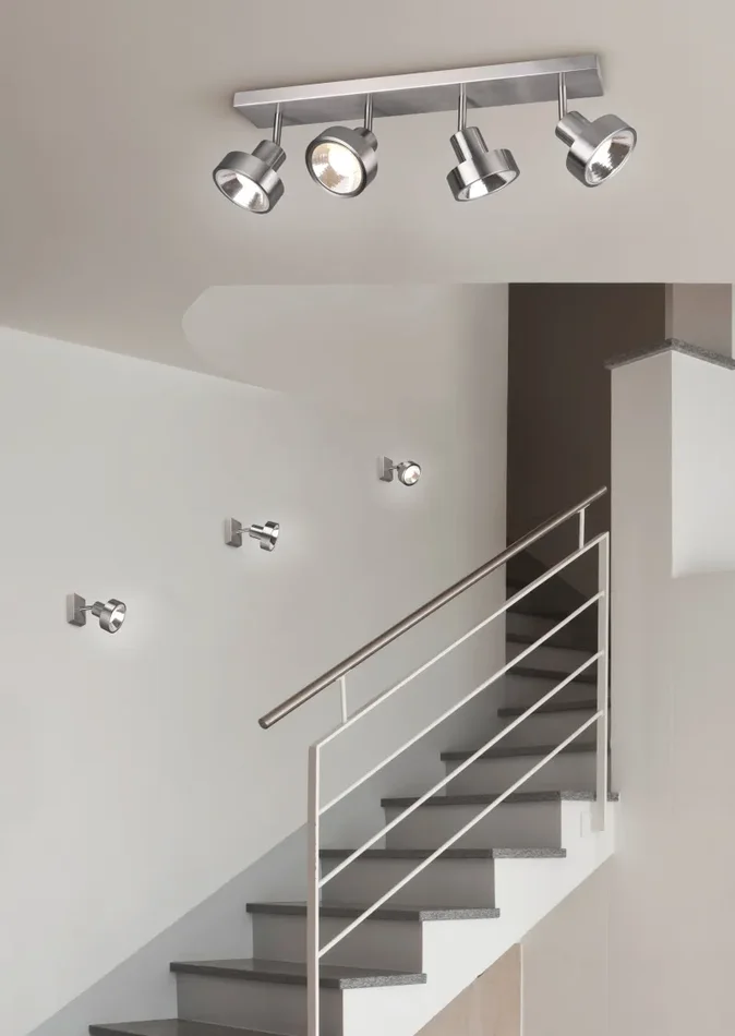 Faretto da Interno a LED in Metallo Nickel Opaco - immagine 3