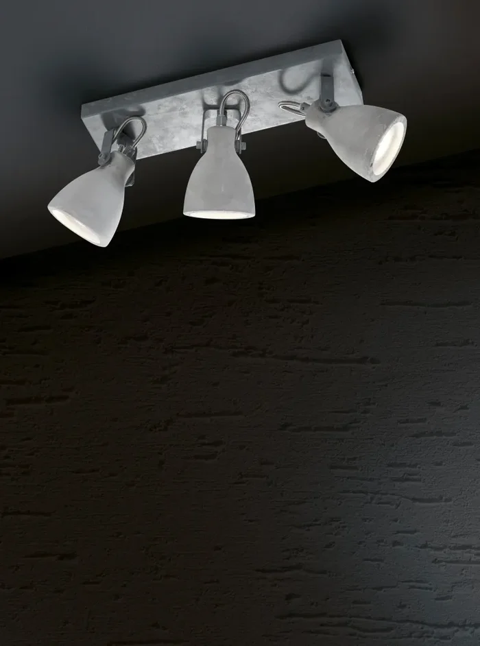 Faretto da Interno GU10 in Metallo Calcestruzzo - immagine 2