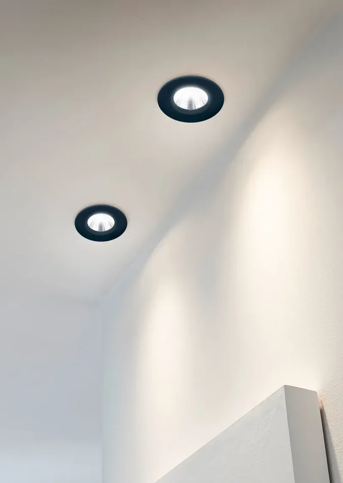 Faretto da Interno GU10 in Metallo Nero Opaco