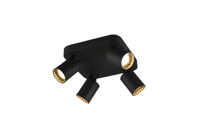 Faretto da Interno GU10 in Metallo Nero Opaco