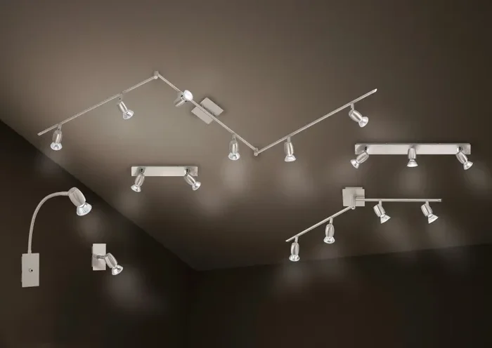 Faretto da Interno GU10 in Metallo Nickel Opaco Sconti - immagine 2